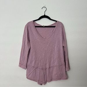 Seven7 Women V Neck Blouse Size L